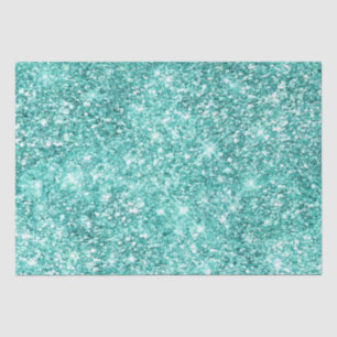 Mint Green Glitz Glitter  Tissue Paper