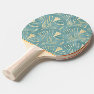 Mint green,gold,Art Deco pattern,vintage,retro ,Me Ping Pong Paddle