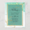 Mint Green Gold WEDDING Alcohol Ink Abstract