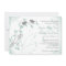 Mint Green Grey Birds Wedding Invitation