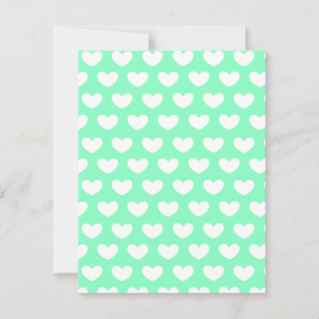 Mint Green Hearts (Front)