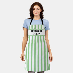 Mint Green Hotdish Queen All-Over Print Apron