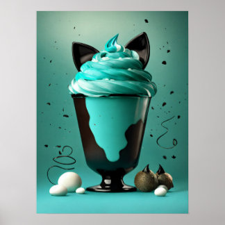 Mint Green Ice Cream Delight Wall Art Print – Aest