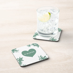 Mint Green Ivy  Coaster