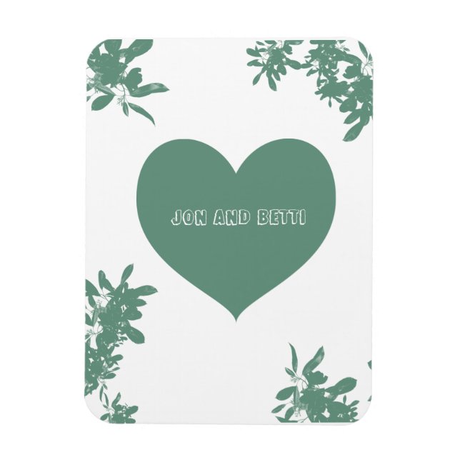 Mint Green Ivy  Magnet (Vertical)
