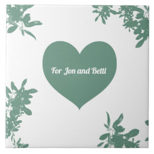 Mint Green Ivy  Tile