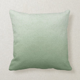 Mint Green Leather Cushion