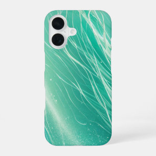 Mint Green Light Waves Phone Case