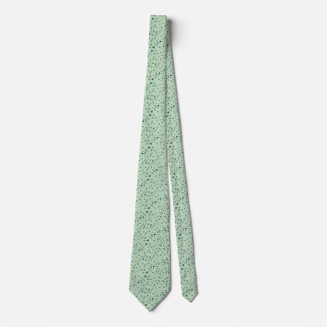 Mint Green Marble Texture Tie (Front)