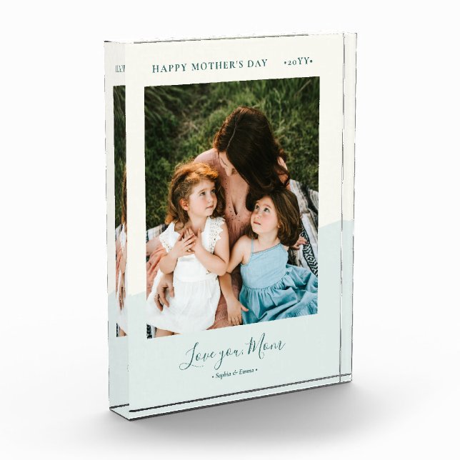 Mint & Green Modern Mother's Day Photo Gifts (Left)