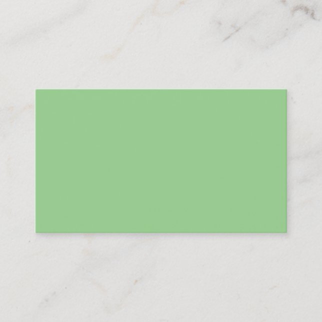 Mint Green Modern Professional Calling Card (Front)
