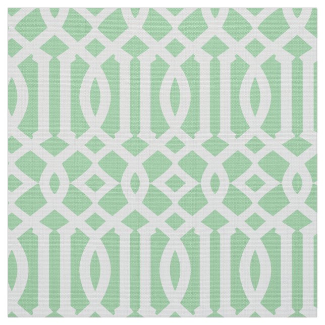 Mint Green Moroccan Pattern | Fabric (Swatch)