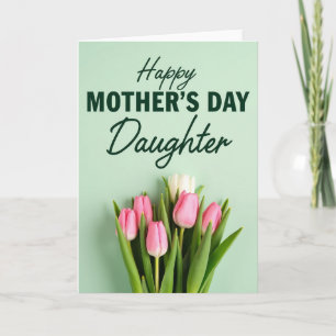 Mint Green Mothers Day Wish Card
