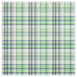 Mint Green Navy Wt Preppy Madras Style Plaid Sz3#2 Fabric