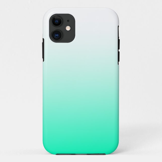 Mint Green Ombre Case-Mate iPhone Case (Back)