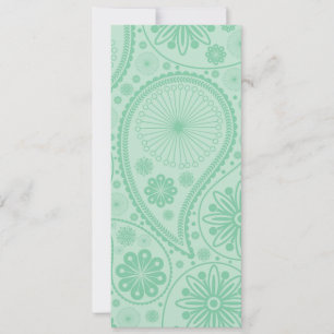 Mint green paisley pattern