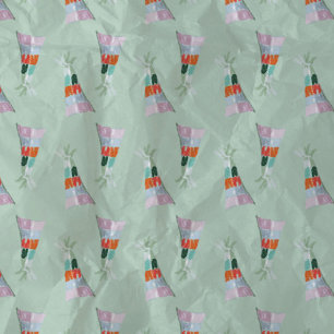 Mint Green Party Hat Illustration Tissue Paper