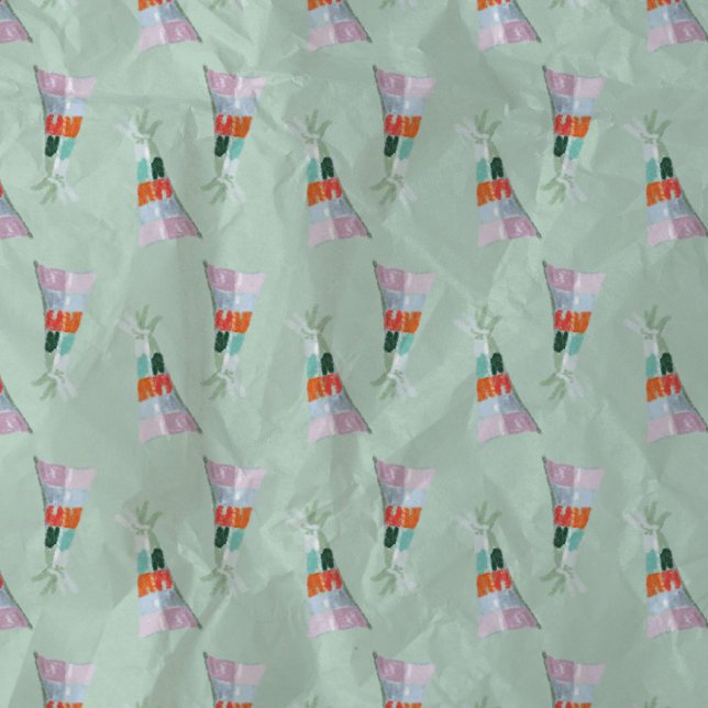 Mint Green Party Hat Illustration Tissue Paper (Mint Green Party Hat Illustration Tissue Paper)