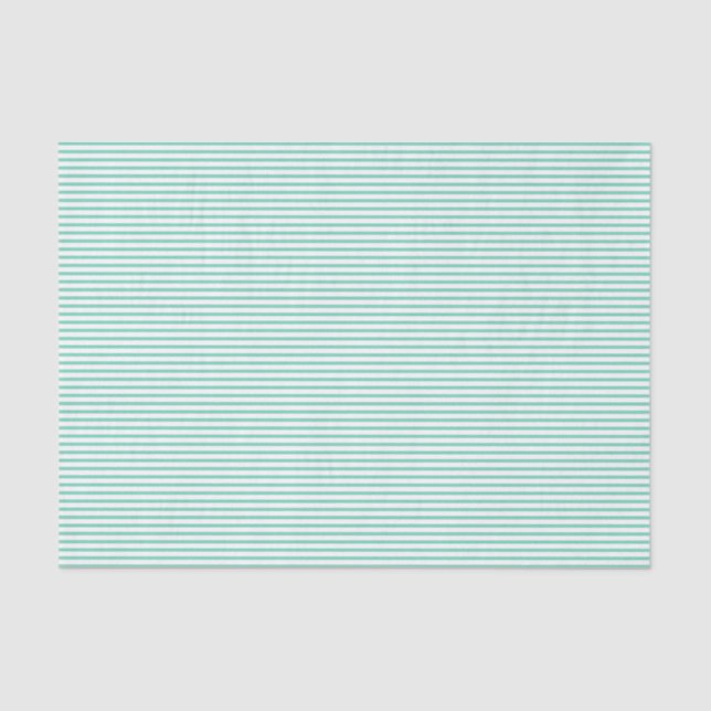 Mint Green Pinstripe Tissue Paper (Front)