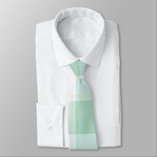 Mint Green Plaid Tie