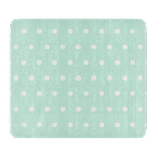 Mint Green Polka Dot Cutting Board
