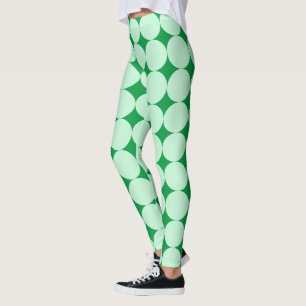 Mint Green Polka Dot St Patrick's Day Leggings