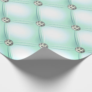Mint Green Pretty Bling Wrapping Paper