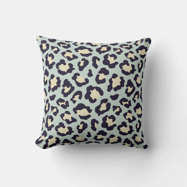 Mint green print cushion (Front)