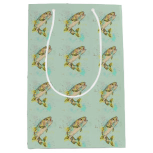 Mint Green Rainbow Trout Gift Bag