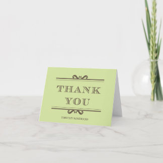 Mint green refine elegance thank you cards