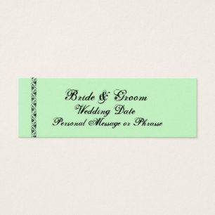 MINT GREEN Reminder Insert  - WEDDING Invitation