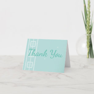 Mint Green Retro Thank You Notecard Atomic Ranch