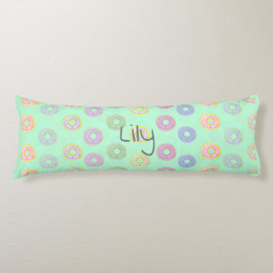 Mint Green Reversible Custom Doughnut Body Pillow