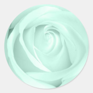 Mint Green Rose Envelope Seal