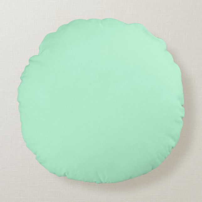 Mint Green Round Cushion (Front)
