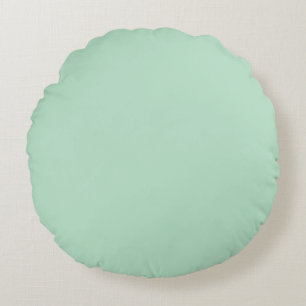 Mint Green Round Throw Pillow