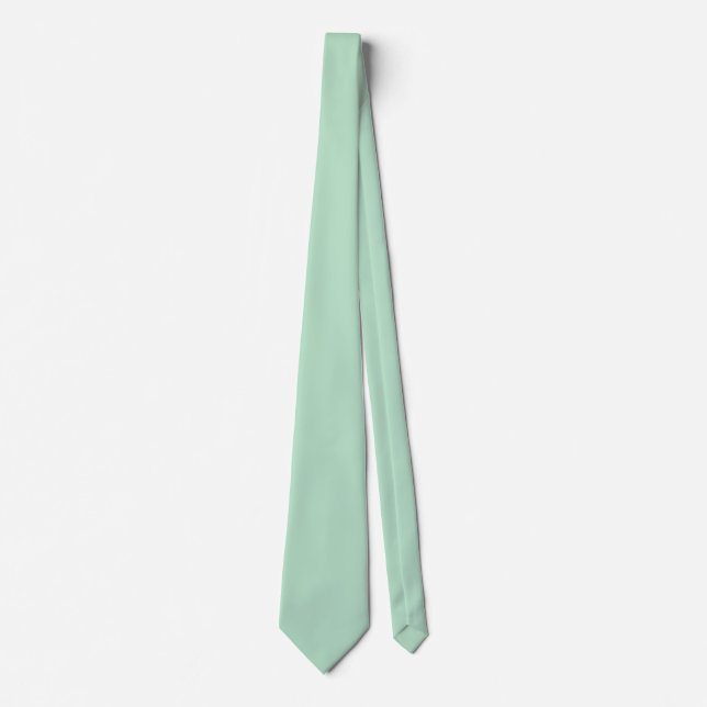 Mint Green Silk Tie – Modern & Elegant (Front)