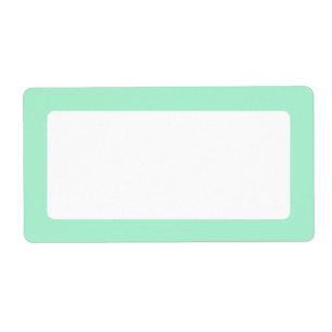 Mint green solid colour border blank