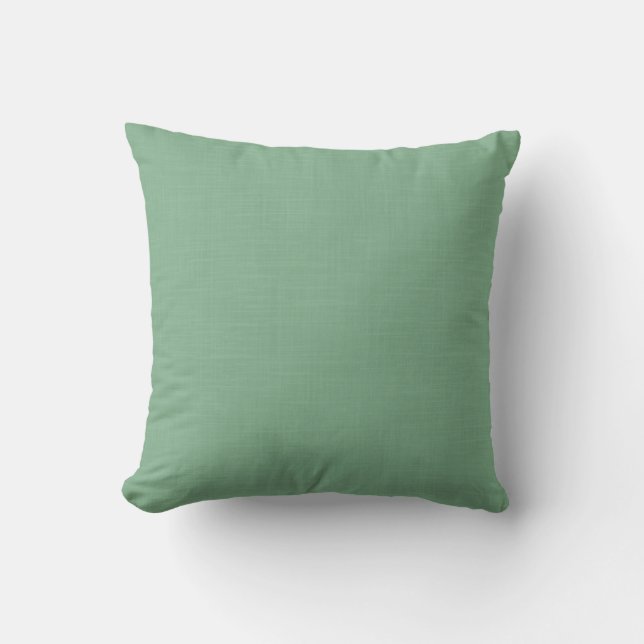 Mint green solid textured  cushion (Front)