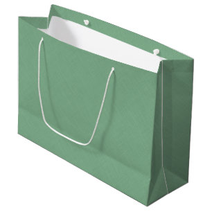 Mint green solid textured large gift bag