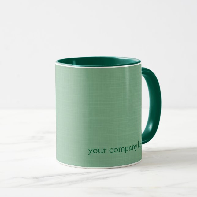 Mint green solid textured  mug (Front Right)