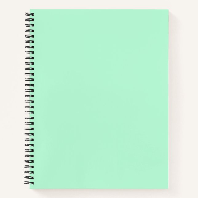 Mint Green Spiral Notebook (Front)