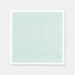 Mint Green Striped Party Napkin