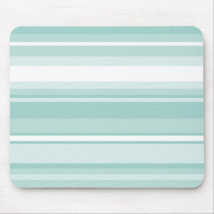 Mint green stripes mouse mat