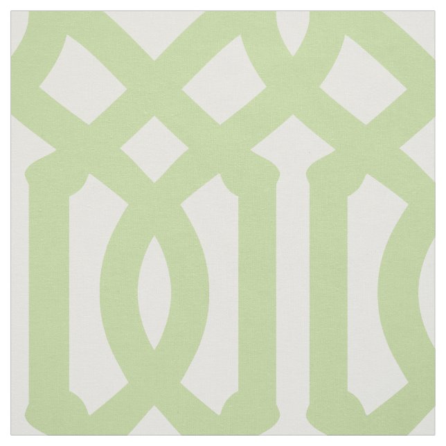 Mint Green Trellis Large Scale Fabric (Swatch)