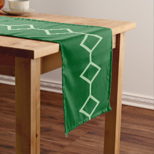 Mint Green Vertical Linear Diamonds 2025 Green Long Table Runner