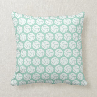 Mint green Volleyball Throw Pillow