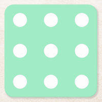 Mint Green White Dots Elegant Classic Template