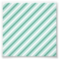 Mint Green White Fleur De Lis Delicate Pastel
