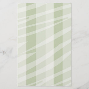 Mint Green White Zebra Stripes Stationery
